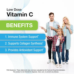 Puregen Labs Vitamin C 250mg tablets in bottle count for easy daily maintenance