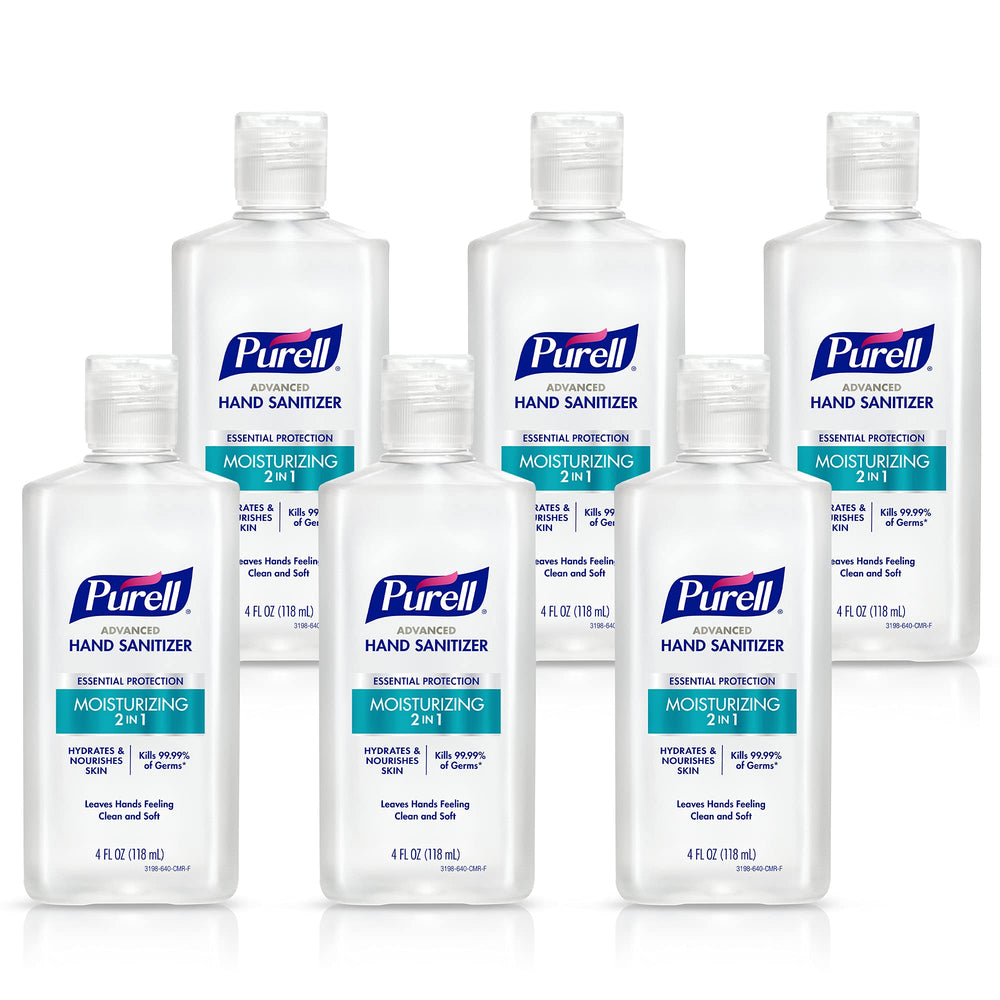 Purell 2in1 moisturizing hand sanitizer bottle for on the go germ defense and hydration