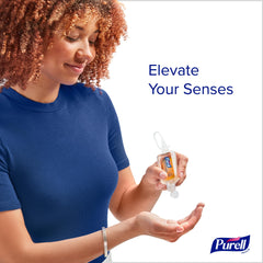 Purell Advanced Lavender bottle showing skin-friendly formula for gentle daily use.