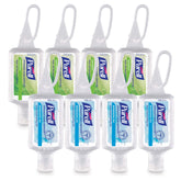 Purell Advanced Naturals bottle ready for on-the-go sanitizing and soft skin feel.