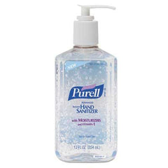 Purell Advanced Hand Sanitizer pump dispenser for easy, on-the-go sanitizing.