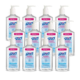 Purell Advanced Hand Sanitizer Refreshing Gel bottle ready for quick sanitization.