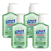 PURELL Advanced Hand Sanitizer Soothing Gel bottle; aloe moisturizes skin while killing germs.