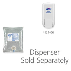 Purell ECOLOGO biobased alcohol sanitizer gel close-up emphasizing sustainability.