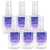Purell hand sanitizer spray lavender-verbena bottle close-up for on-the-go refreshment