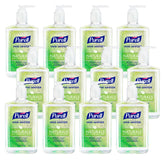 Purell NATURALS gel pump bottle on countertop for quick hand sanitizing.