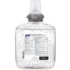 Purell refill sealed valve close-up highlighting sanitary design to prevent contamination.