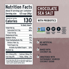 Purely Elizabeth granola clusters close-up highlighting crunchy texture and probiotics.
