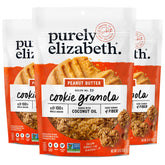 Purely Elizabeth Cookie Granola Peanut Butter on-the-go snack with wholesome whole grains.