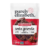 Purely Elizabeth Double Chocolate granola chunks for a crispy snack.