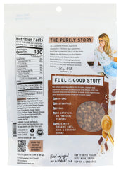 Purely Elizabeth granola clusters close-up salty-sweet texture