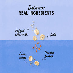 Purely Elizabeth NuttZo squeeze pack beside oats for creamy texture.
