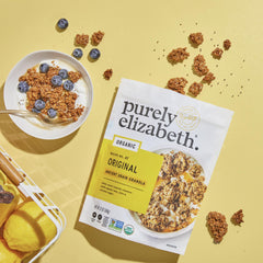 Purely Elizabeth Original Granola bag featuring classic crunch for yogurt toppings