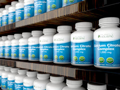 Purely Holistic Calcium Citrate 1000mg pour enables quick daily use of capsules.