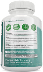 Purely Holistic Lithium Orotate bottle with lab-tested seal for purity.