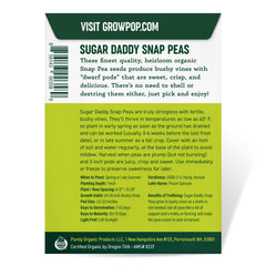 Purely Organic Sugar Daddy garden bed image shows easy sowing and thriving vines.