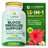 PurePremium Blood Pressure bottle front for daily cardiovascular support.