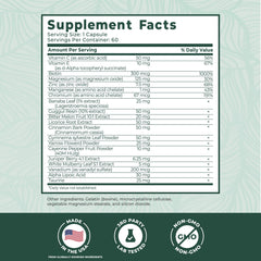 PurePremium chromium ingredient close-up highlighting mineral support for metabolism.