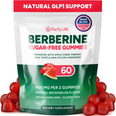 Purify Life GLP-1 Support gummies packaging highlighting sugar-free formula and USA-made quality.