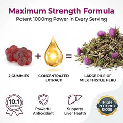 Purify Life gummies with vibrant color signaling flavor and easy, sugar-free intake.