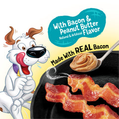 Purina Beggin' Strips soft-chews texture, easy to chew and share.