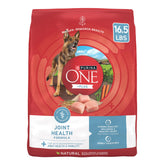 Purina ONE Plus Joint Health: real chicken first ingredient supports muscles.