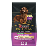 Purina Pro Plan AdvantEDGE small-breed bag 3.5 lb for convenient senior feeding.