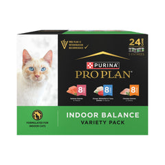 Purina Pro Plan Indoor Balance chicken can with savory gravy for cats
