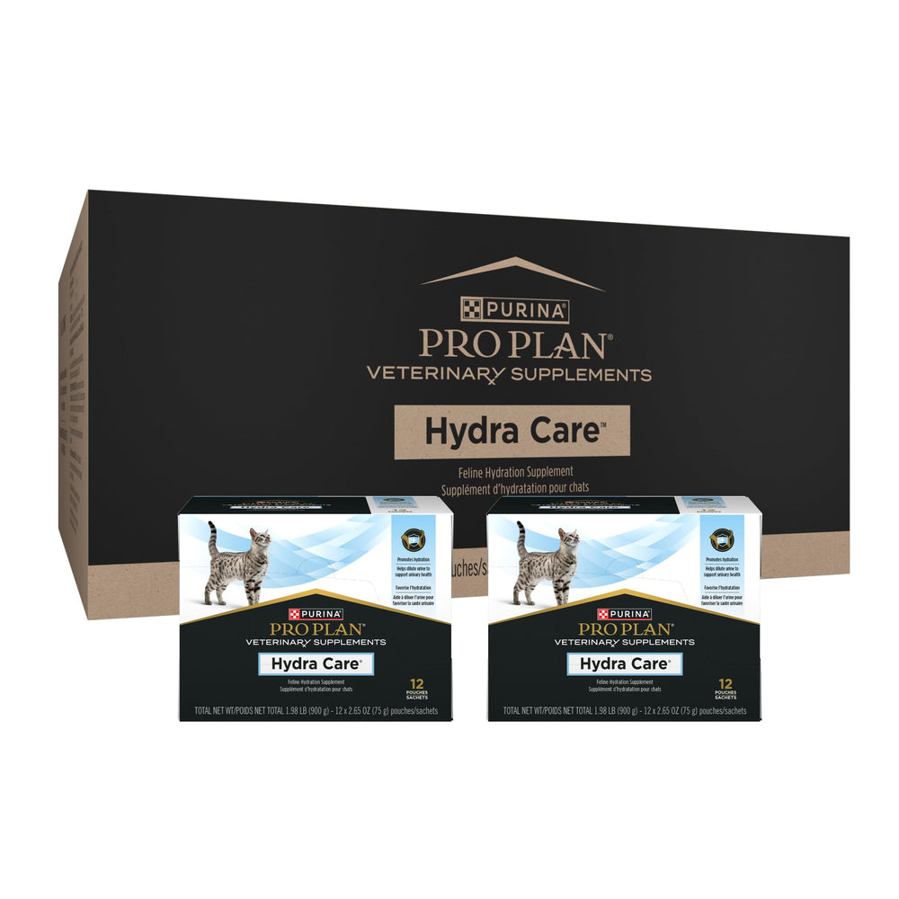 Purina Pro Plan Hydra Care packaging showing a 24-pack for convenient hydration