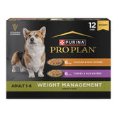 Purina Pro Plan Weight Management Chicken Entree 13oz can with lean protein.