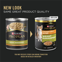Purina Pro Plan Weight Management served in a bowl for mealtime.