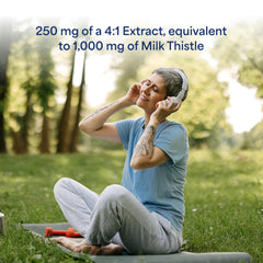 Puritan's Pride Milk Thistle 2-pack display highlighting savings.