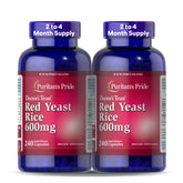 Puritan's Pride Red Yeast Rice 600mg bottle for daily wellness