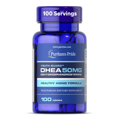 Puritan's Pride Youth Guard DHEA bottle for daily wellness support