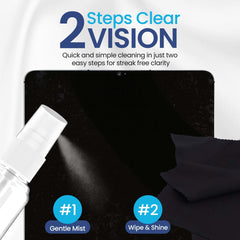 Purity Lens Cleaner 2oz bottle close-up for quick touch-ups.