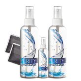 Purity Lens Cleaner kit front view for convenient eye care on the go.