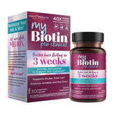 Purity Products MyBiotin ProClinical bottle highlighting MB40X solubility and daily use