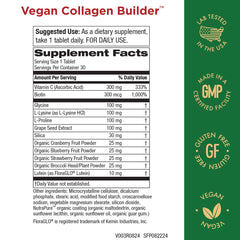 Purity Products vegan collagen builder bottle front in clean packaging