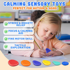 Purroro fidget dual-texture shapes supports fine motor skills and concentration
