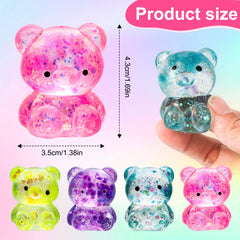 Pusotal bear squishy toy soft TPR texture enhances sensory calm
