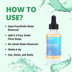 Puur Smile dilution option allows customizable mouthwash strength.