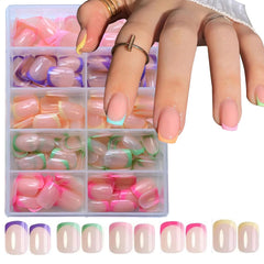 Puyokinm 12 sizes square nail tips for a precise fit