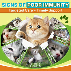 Puyrzoe Lysine Drops mixed with cat meal improves palatability.