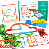 PUZGIC Stem Kids Toys wood-sticks for safe, imaginative play