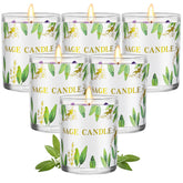 PVUELE Sage Candle close-up of wax detail for cleansing ambience