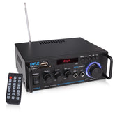 Pyle PDA29BU.5 front view with LED display for quick monitoring