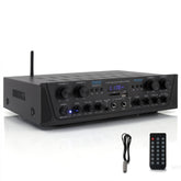 Pyle PTA44BT front panel with controls for quick, intuitive tuning.