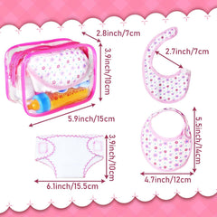 Pynqdfu doll bowl and spoon set for mealtime role play
