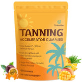 Pyralvexithon tanning gummies astaxanthin bottle with glow-focused visuals