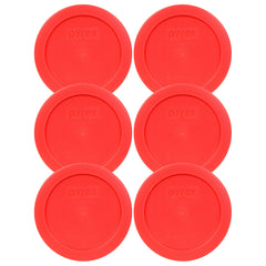 Pyrex 7200-PC red lid for 2-cup bowls, seals securely for fridge, freezer, microwave